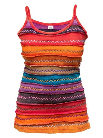 Casual Sleeveless Round Neck Printed Top