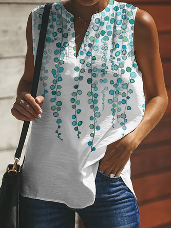 Plus size Printed Casual Tops