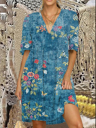 Floral Casual Weaving Dress