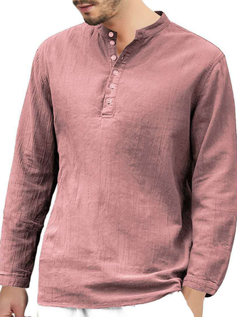 Cotton-Blend V Neck T-shirt