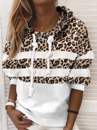 Leopard Regular Fit Casual Sweatshirt