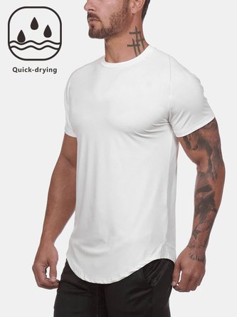 Men's Quick Dry Breathable Round Neck Short Sleeve Tee