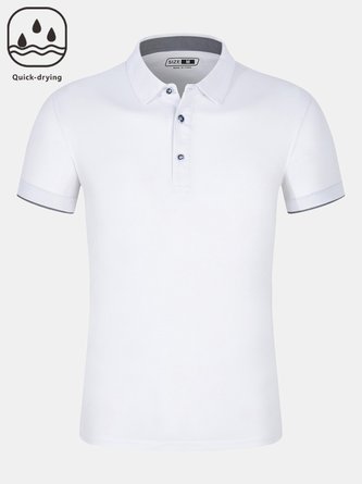 Men's Moisture Wicking Quick Dry Short Sleeve Polo Shirt
