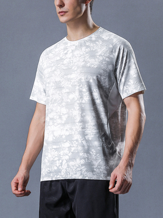 Men's Quick Dry Breathable Icy Round Neck Short Sleeve Tee