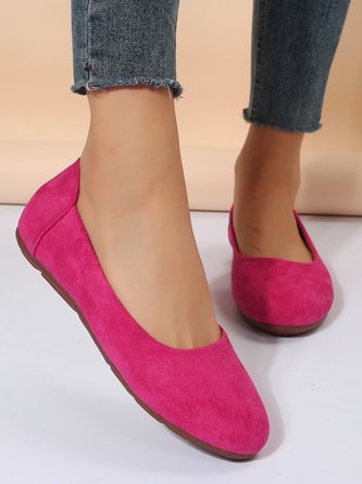 Simple Soft Sole Flat Heel Shallow Shoes