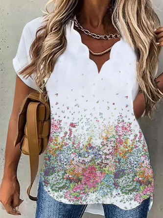 Floral Regular Fit Casual Blouse