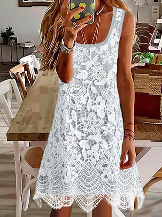 Loose Casual Lace Dress