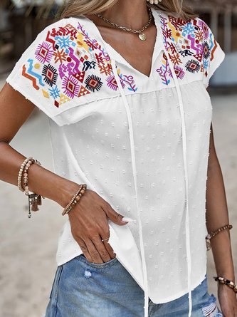Ethnic Loose Casual T-Shirt