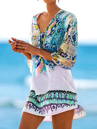 Printing Vacation Ethnic Coverup