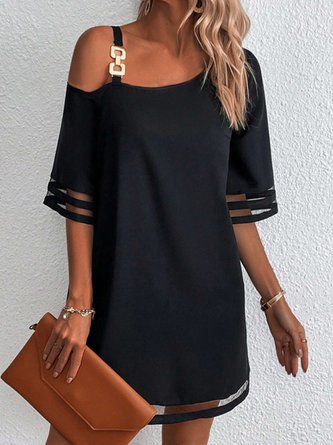 Casual Lace One Shoulder Dress