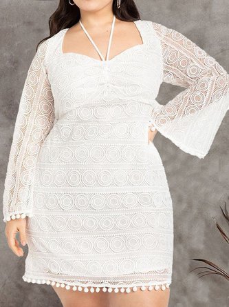 Lace Elegant Dress With No