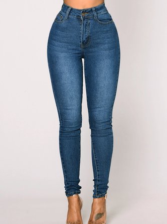 Loose Casual Grommets Jeans | noracora
