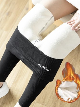 Casual Text Letters Long Legging