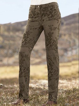 West Style Floral Long Pant
