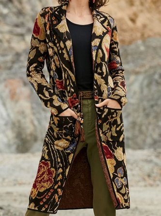 Women Yarn/Wool Yarn Ethnic Long Sleeve Comfy Boho Cardigan