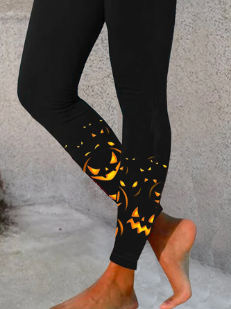 Casual Halloween Long Leggings - Image 3
