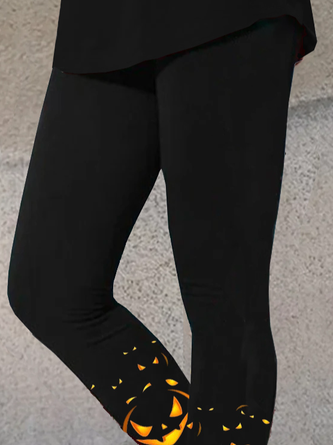Casual Halloween Long Leggings - Image 2
