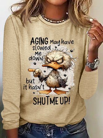 Animal Graphic Round Neck T-Shirt Dress