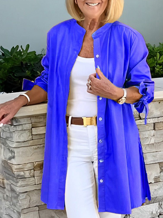 Women's Plain Regular Loose Jacket - Image 4