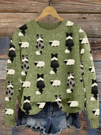 3D Digital Printing Cardigan Knitted Coat Women's Clothing main image 1