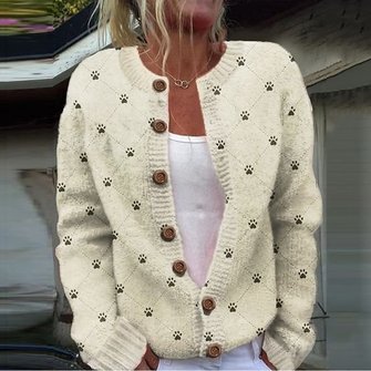Women's Geometric Thicken Loose Jacket 4 Women's Geometric Thicken Loose Jacket - Image 4
