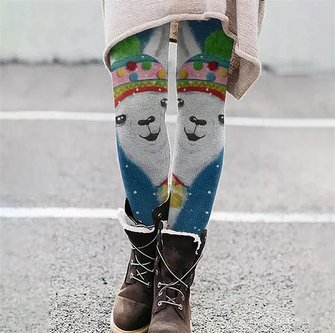 Casual 3D Printing Ankle Pants Leggings - Image 3