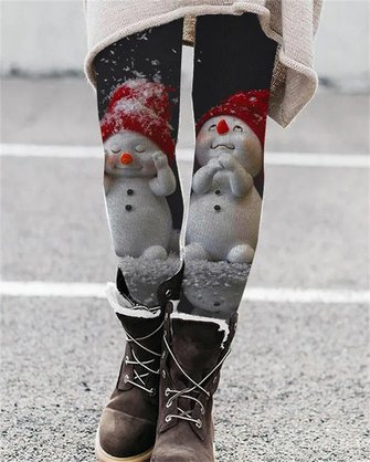 Casual 3D Printing Ankle Pants Leggings - Image 2