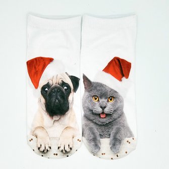 Christmas 3D Cat Pattern High Stretch Cotton Socks Festive Party Decorations 5 Christmas 3D Cat Pattern High Stretch Cotton Socks Festive Party Decorations - Image 5