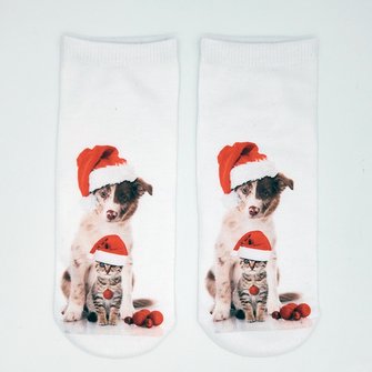Christmas 3D Cat Pattern High Stretch Cotton Socks Festive Party Decorations 4 Christmas 3D Cat Pattern High Stretch Cotton Socks Festive Party Decorations - Image 4