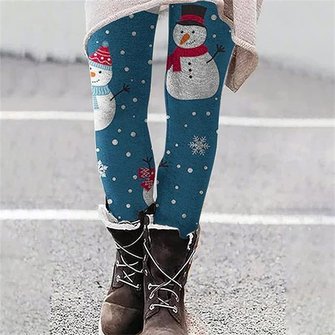 Casual 3D Printing Ankle Pants Leggings - Image 4