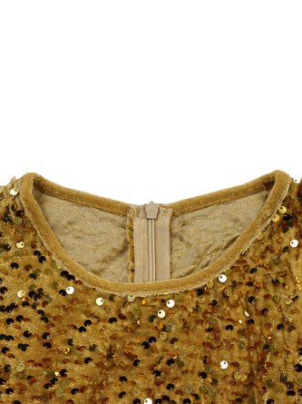 Women Geometric Spring/Fall Dress Crew Neck Long Sleeve A-Line Dress - Image 4