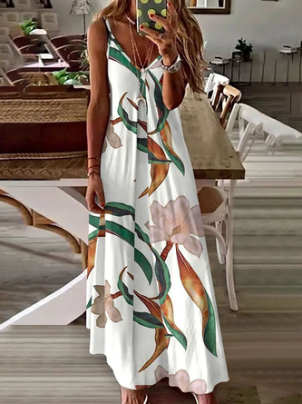 Elara | Women’s Floral Print V-Neck Maxi Dress main image 0