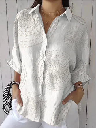 Shirt with elasticated collar