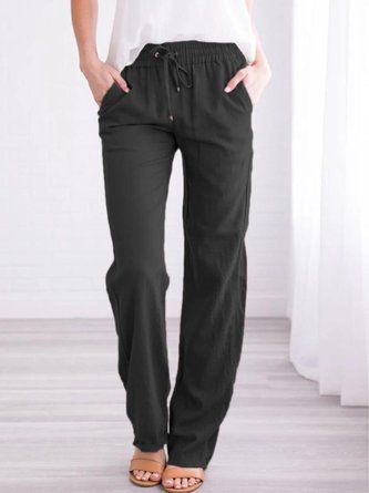 Women Plain Long Pants Casual Spring/Fall Trousers - Image 9
