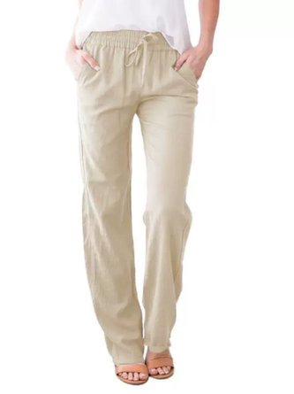 Women Plain Long Pants Casual Spring/Fall Trousers - Image 7