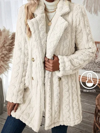 Women Winter Outerwear Casual Plain Long Sleeve Jacket 1 Women Winter Outerwear Casual Plain Long Sleeve Jacket