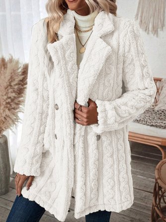 Women Winter Outerwear Casual Plain Long Sleeve Jacket 8 Women Winter Outerwear Casual Plain Long Sleeve Jacket - Image 8