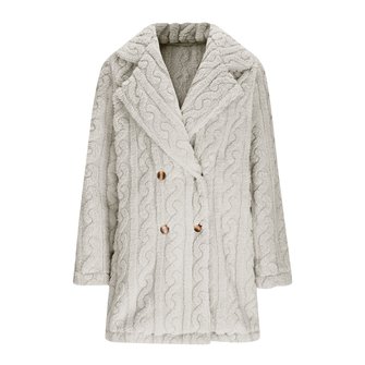 Women Winter Outerwear Casual Plain Long Sleeve Jacket 10 Women Winter Outerwear Casual Plain Long Sleeve Jacket - Image 10