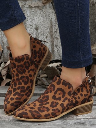 Vintage Plain Zipper Low Heel Classic Boots Split Joint 9 Vintage Plain Zipper Low Heel Classic Boots Split Joint - Image 9