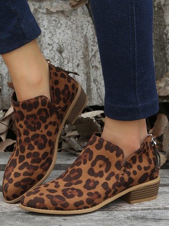 Vintage Plain Zipper Low Heel Classic Boots Split Joint 8 Vintage Plain Zipper Low Heel Classic Boots Split Joint - Image 8