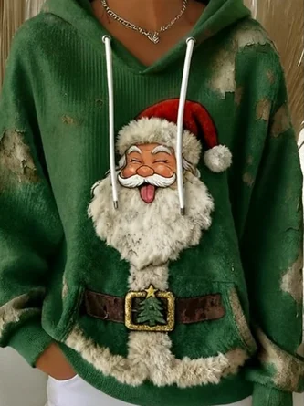 Casual Hoodie Santa Claus Hoodie - Image 3