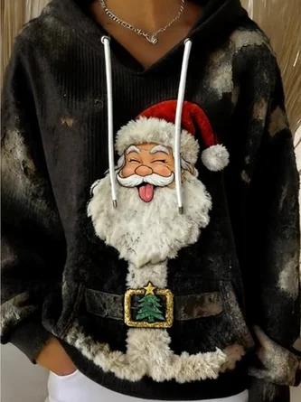 Casual Hoodie Santa Claus Hoodie - Image 2