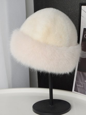 Plush Mongolian Hat For Women Thickened Autumn And Winter Windproof Cold-proof Warm Basin Hat Imitation Mink Fur Earmuffs Fisherman Hat 5 Plush Mongolian Hat For Women Thickened Autumn And Winter Windproof Cold-proof Warm Basin Hat Imitation Mink Fur Earmuffs Fisherman Hat - Image 5