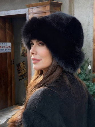 Plush Mongolian Hat For Women Thickened Autumn And Winter Windproof Cold-proof Warm Basin Hat Imitation Mink Fur Earmuffs Fisherman Hat 1 Plush Mongolian Hat For Women Thickened Autumn And Winter Windproof Cold-proof Warm Basin Hat Imitation Mink Fur Earmuffs Fisherman Hat