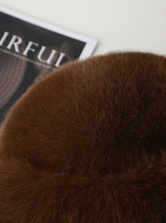 Plush Mongolian Hat For Women Thickened Autumn And Winter Windproof Cold-proof Warm Basin Hat Imitation Mink Fur Earmuffs Fisherman Hat 7 Plush Mongolian Hat For Women Thickened Autumn And Winter Windproof Cold-proof Warm Basin Hat Imitation Mink Fur Earmuffs Fisherman Hat - Image 7