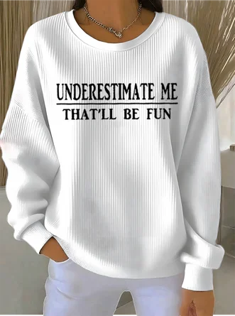 Vintage Crew Neck Letter Pattern Sweatshirt 1 Vintage Crew Neck Letter Pattern Sweatshirt