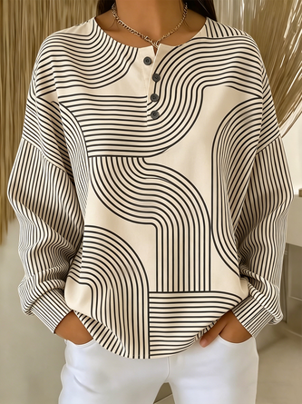 Casual Striped Sweatshirt 5 Casual Striped Sweatshirt - Image 5