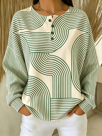 Casual Striped Sweatshirt 2 Casual Striped Sweatshirt - Image 2