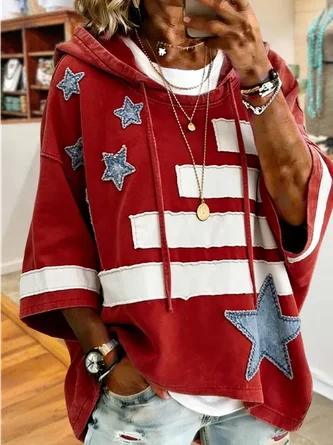 Casual Hoodie Star Hoodie Printing