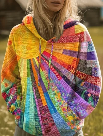 Vintage Hoodie Floral Hoodie
